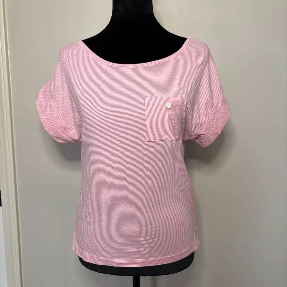 Juicy Couture 3-Piece Pajama Loungewear Set Shirt Shorts Pants Lace Trim Small - Picture 2 of 11